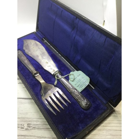 1800’s SHEFFIELD SILVERPLATE Serving Set - Picture 1 of 8